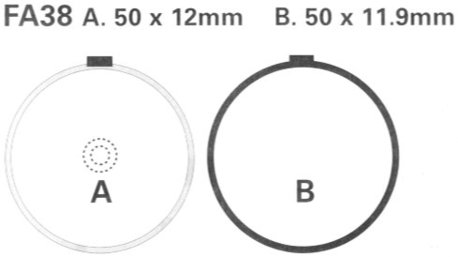 etujarrupalat EBC - FA38 etujarrupalat EBC - FA38